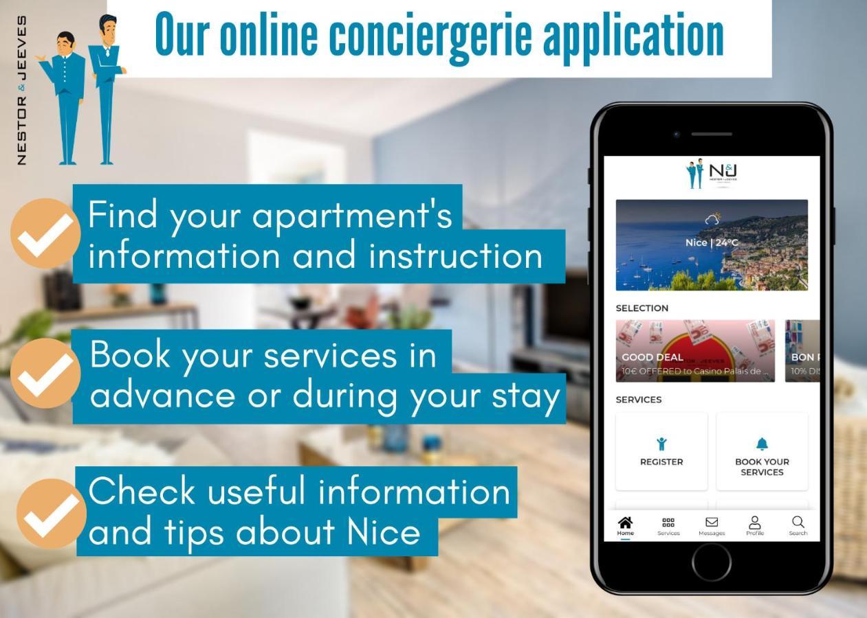 Nestor&Jeeves - Palais Alice - Central - Very Close Sea Daire Nice Dış mekan fotoğraf